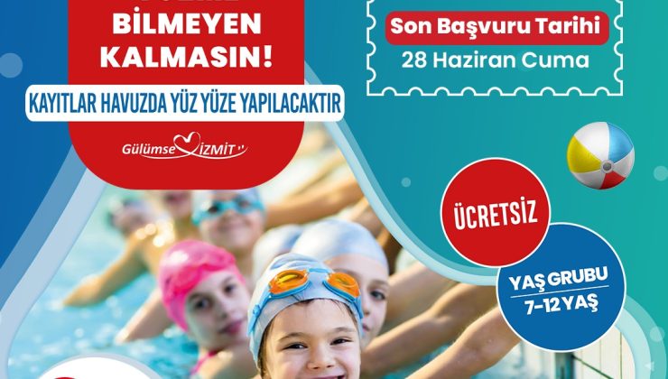 Yüzme Bilmeyen Kalmasın projesinde yaz dönemi başvuruları başladı