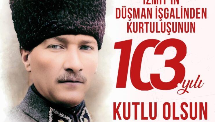 İzmit Belediyesi, kurtuluşun 103. yılını coşkuyla kutlayacak!