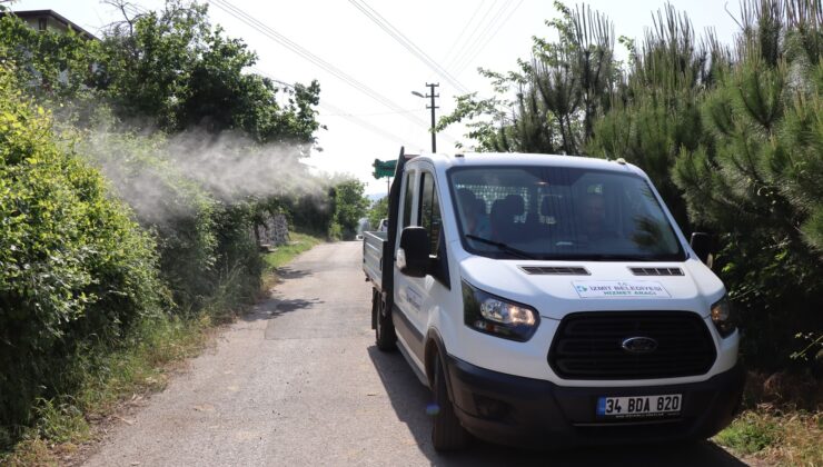 İzmit Belediyesinden yaz aylarında ilaçlama seferberliği