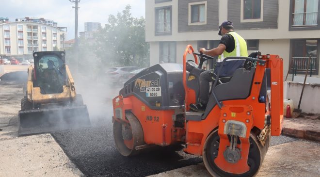 İzmit Belediyesi Orhan Mahallesinde asfalt çalışmalarına başladı