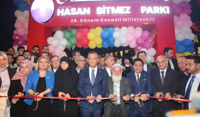 Hasan Bitmez Parkı, Özgür Özel’in katılımıyla açıldı 