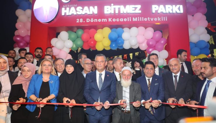 Hasan Bitmez Parkı, Özgür Özel’in katılımıyla açıldı 