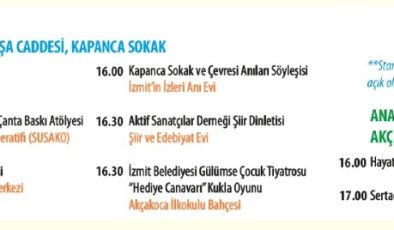 Kapanca Sokak Festivali 3’ncü gününde İzmitlilere keyifli anlar yaşatacak