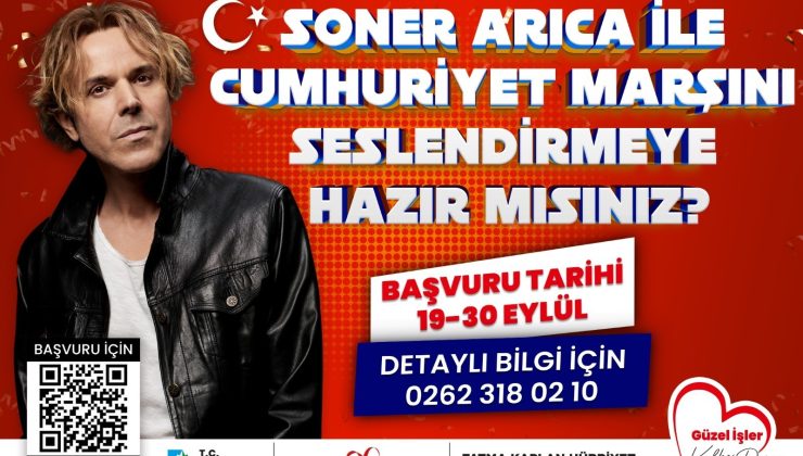 Soner Arıca ile birlikte Cumhuriyet Marşını  seslendirmeye var mısınız?