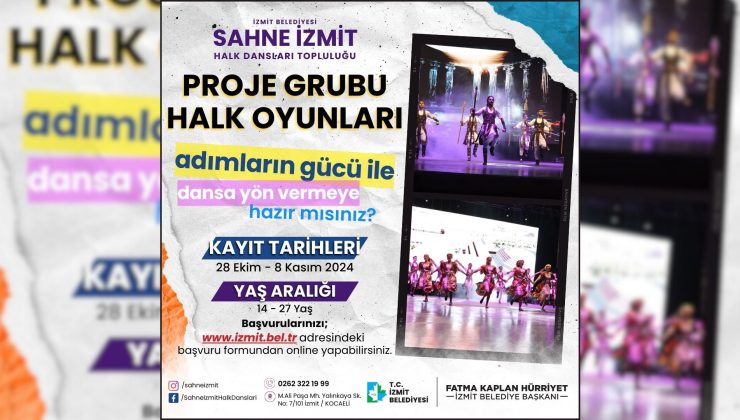 İzmit dans ediyor, sahne İzmit yeni dansçılarını bekliyor