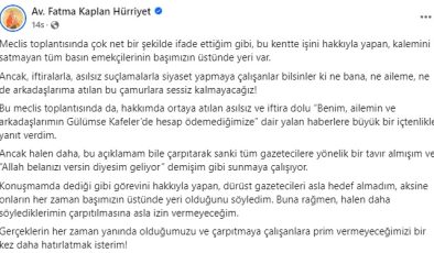 Hürriyet: Üstümüze atılan çamurlara sessiz kalmayacağız!