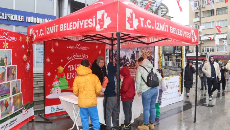 İzmit Belediyesi vatandaşların yeni yıl dileklerini toplamaya başladı