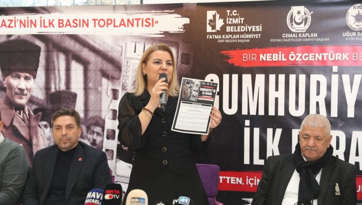 Başkan Hürriyet, “Cumhuriyet’in İlk Durağı İzmit” belgeselinin galasına gazetecileri davet etti