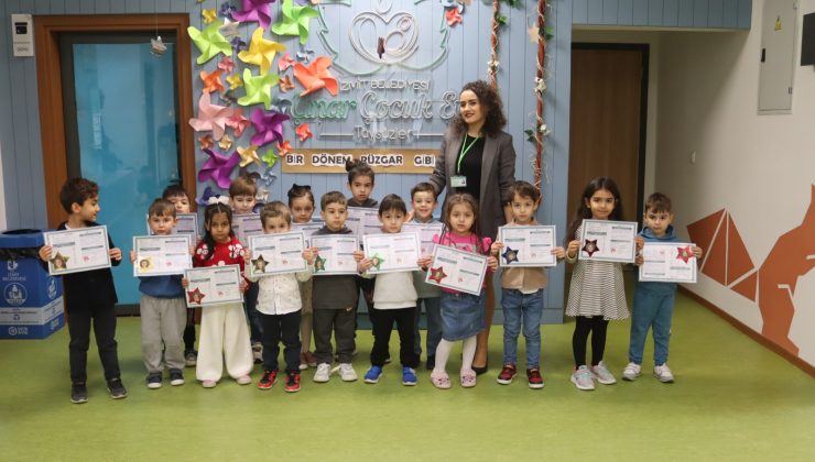 İzmit Belediyesi Çınar Çocuk Evlerinde karne heyecanı yaşandı