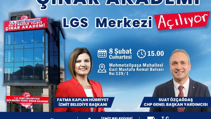 Ali Nazile Yıldız Çınar Akademi LGS Merkezi bugün açılıyor