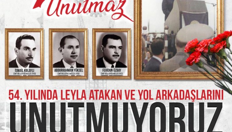 İzmit Belediyesi Leyla Atakan’ı 54. ölüm yıldönümünde anacak